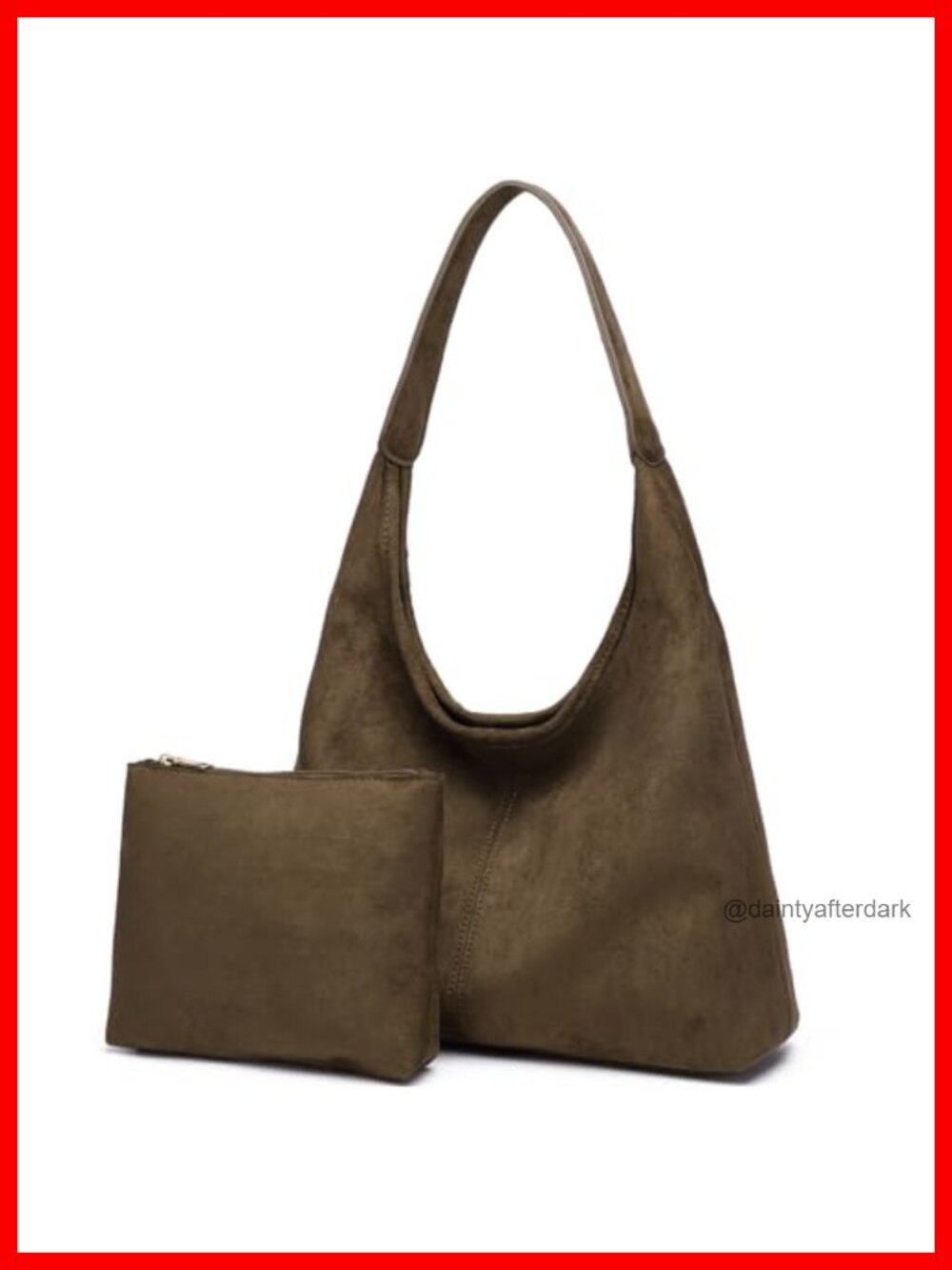 Soft Slouchy Hobo Shoulder Bag Pu Leather Tote Purse